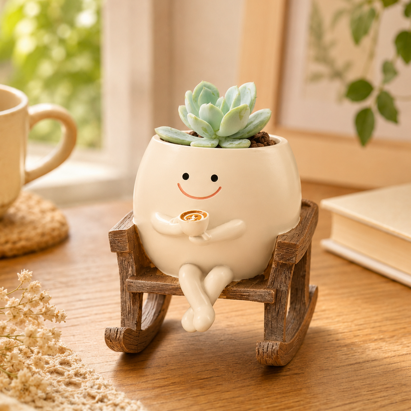 Averon PlantPal™ Smiling Swing Planter