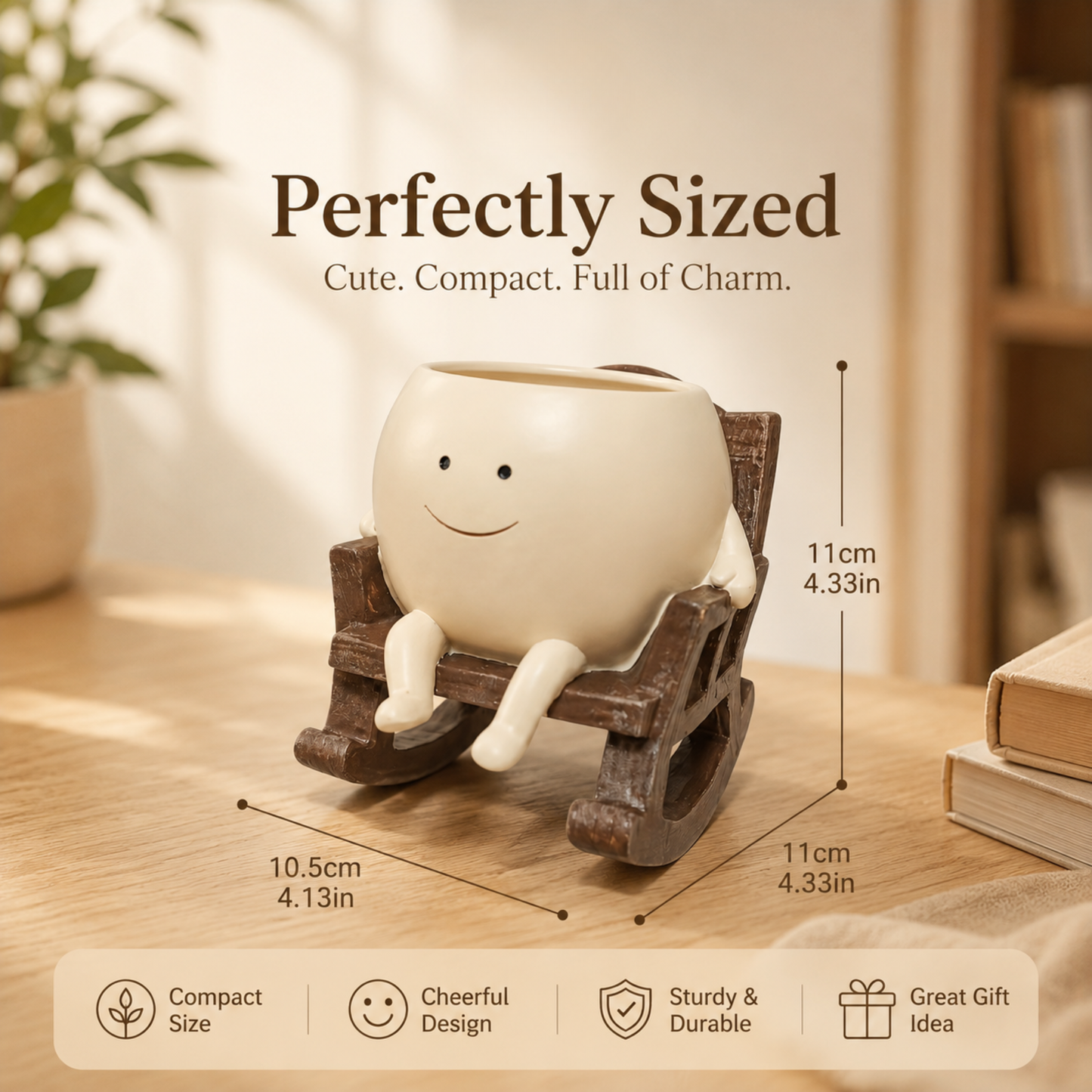 Averon PlantPal™ Smiling Swing Planter