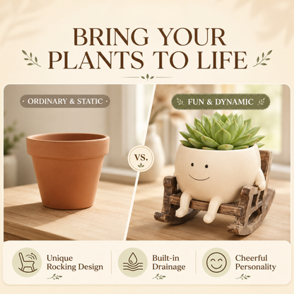 Averon PlantPal™ Smiling Swing Planter