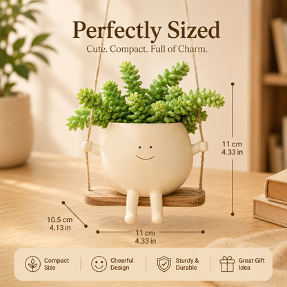 Averon PlantPal™ Smiling Swing Planter
