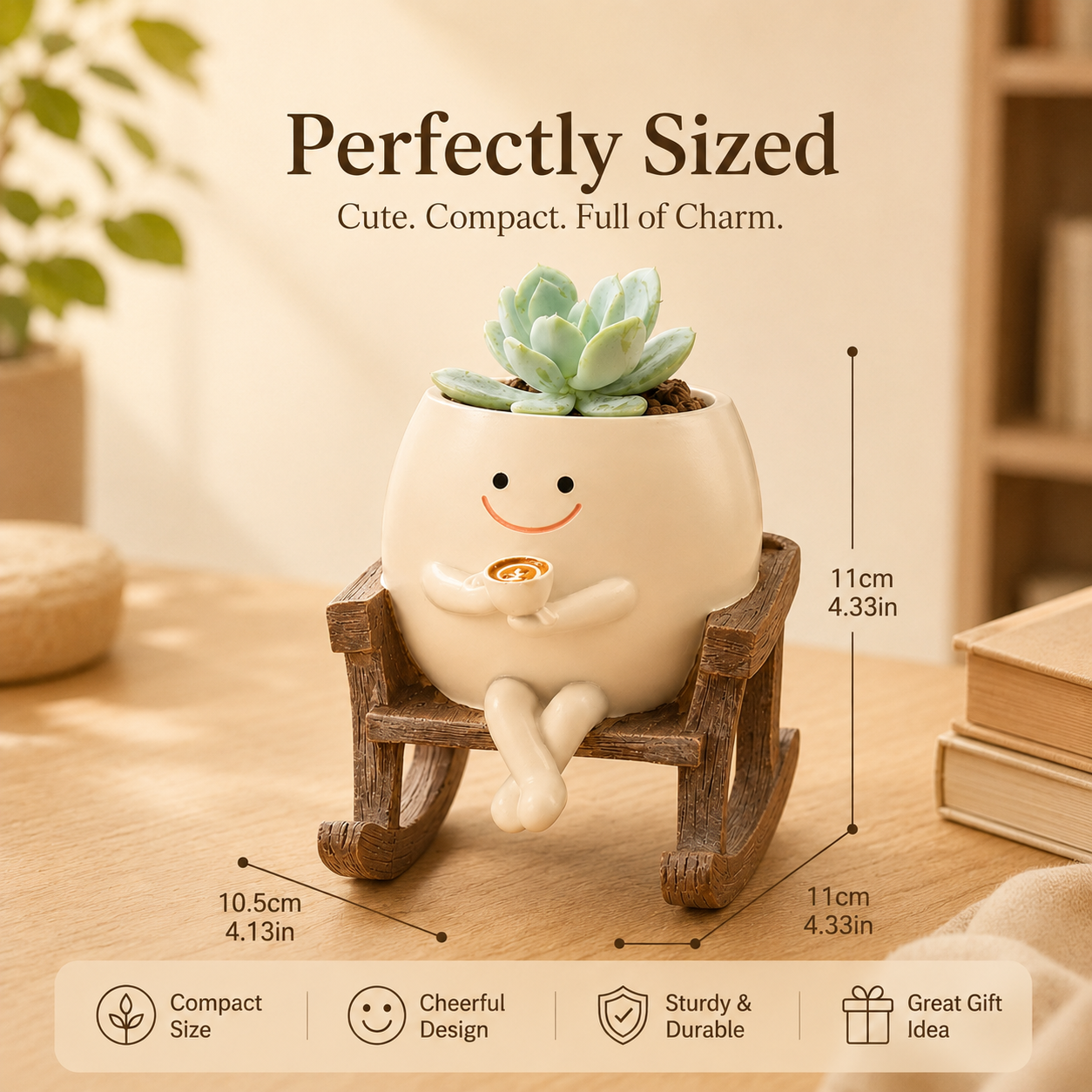 Averon PlantPal™ Smiling Swing Planter